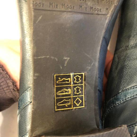 Miz Mooz Blue Leather Pumps/Heels Size 7 EUC - Picture 6 of 7